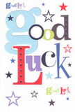 Brimming with cheerful encouragement, this good luck card features the phrase 'Good Luck' joyfully arranged in a cascade of playful colours and spirited fonts-its oversized pastel blues, deep reds, greens, and purples reminiscent of the lively palette found in New Barnet's summer window boxes. Navy, soft lavender, and zesty lime stars skip across a sea of crisp white, their scattered pattern recalling the dreams and ambitions that shape our local community. Touching the flat, perfectly smooth surface, there's the sense of fresh quality paper one might choose at Flowers New Barnet for a truly memorable milestone-a new role at a local school, a nerve-wracking audition at a favourite Barnet theatre. This card embodies the optimism and heartfelt support that neighbours in New Barnet extend to each other, making it the perfect keepsake for anyone beginning a new chapter filled with hope and possibility.